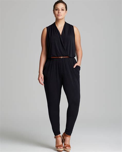 michael kors womens jumpsuit|Michael Kors sleeveless belted jumpsuit.